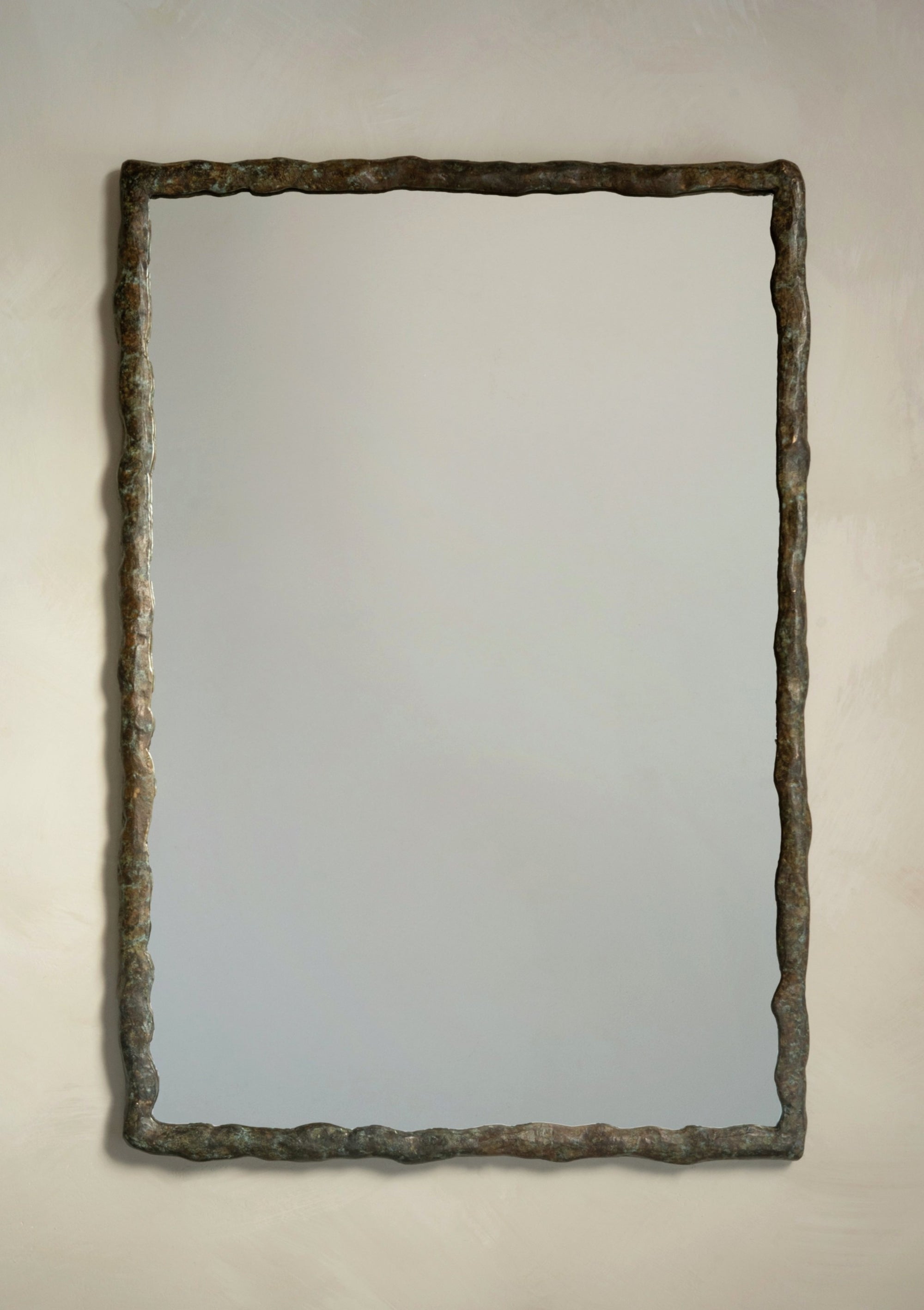 Suthep Mirror - Tri Color Antique Cast Brass